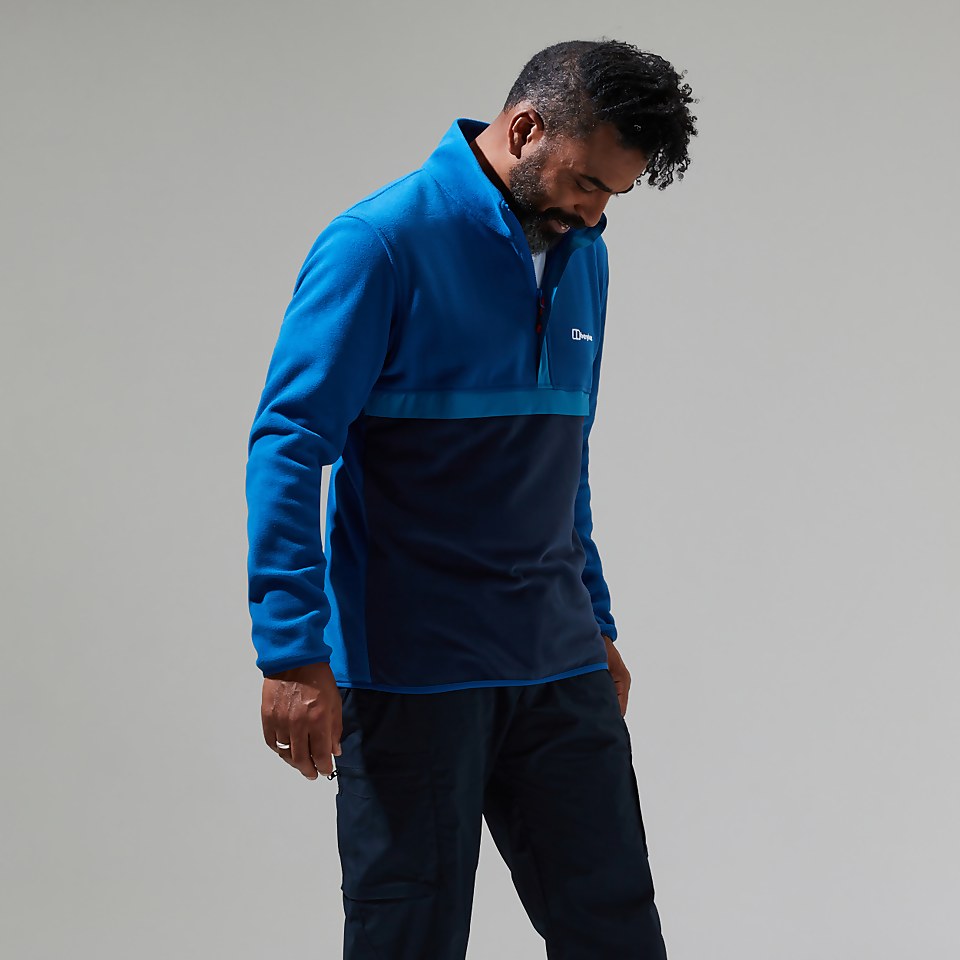 Men's Aslam Micro Half Zip Fleece - Blue/Dark Blue