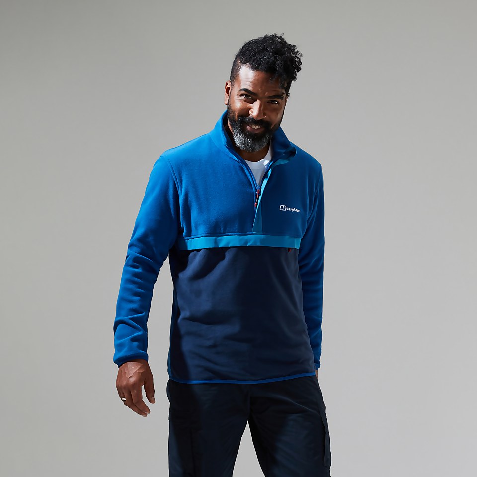 Men's Aslam Micro Half Zip Fleece - Blue/Dark Blue