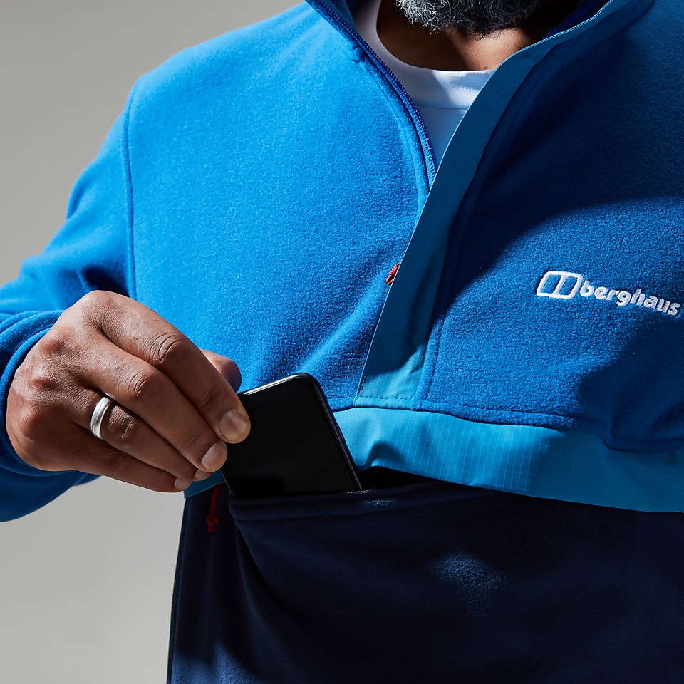 Men's Aslam Micro Half Zip Fleece - Blue/Dark Blue