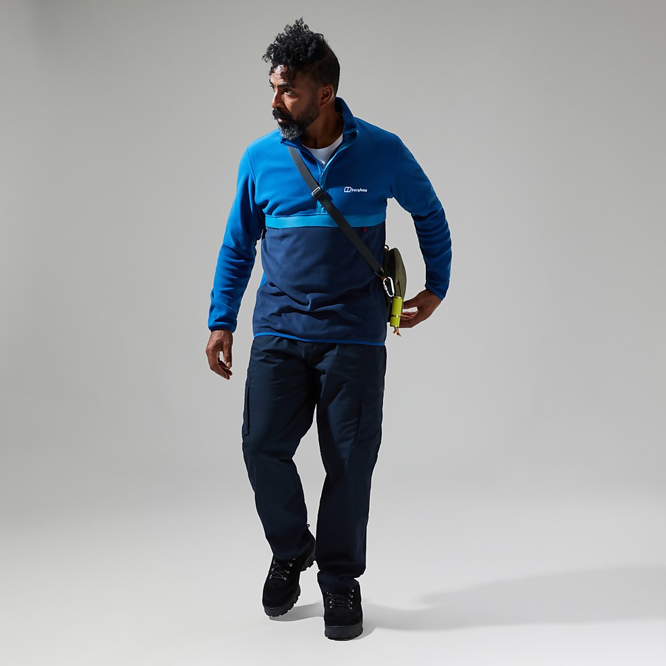 Men's Aslam Micro Half Zip Fleece - Blue/Dark Blue