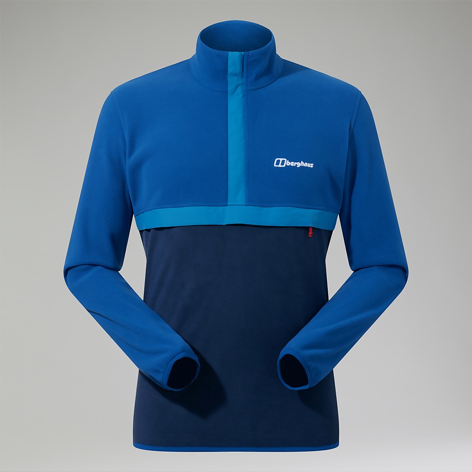 Men's Aslam Micro Half Zip Fleece - Blue/Dark Blue