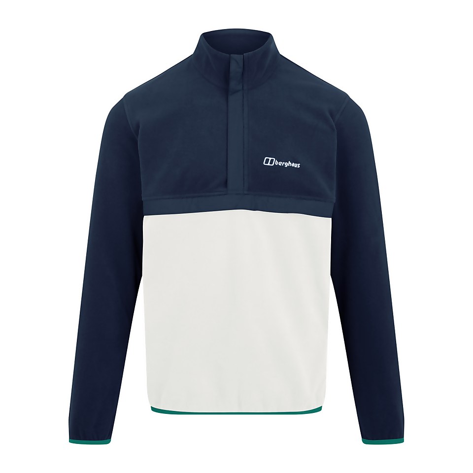 Men's Aslam Micro Half Zip Fleece - Dark Blue / White