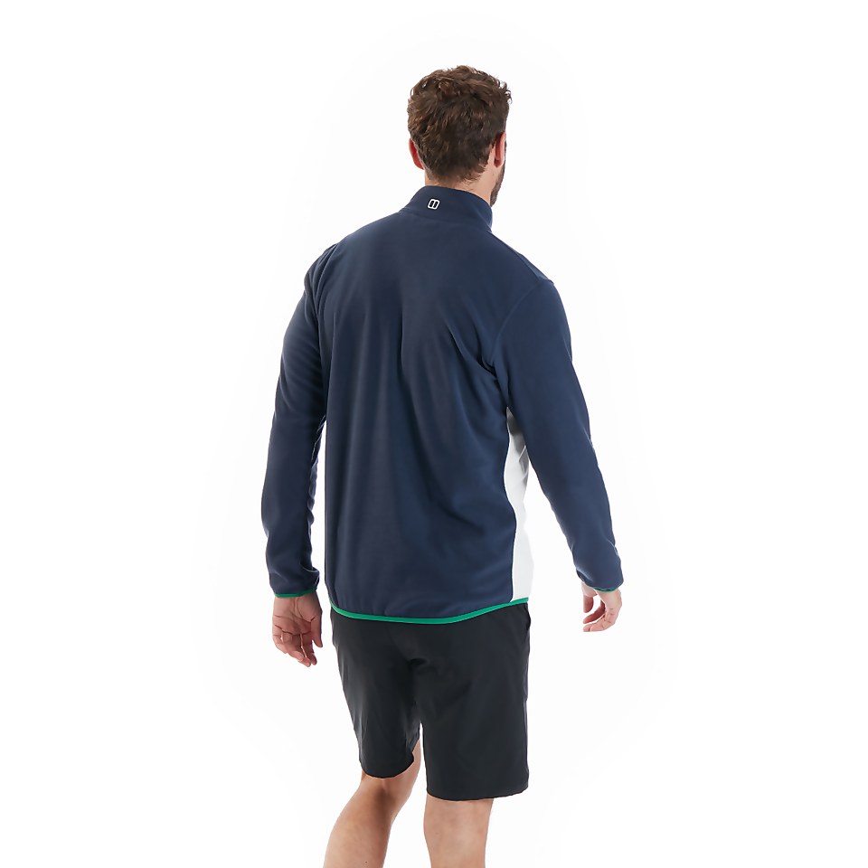Men's Aslam Micro Half Zip Fleece - Dark Blue / White