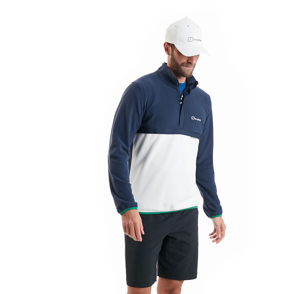 Men's Aslam Micro Half Zip Fleece - Dark Blue / White