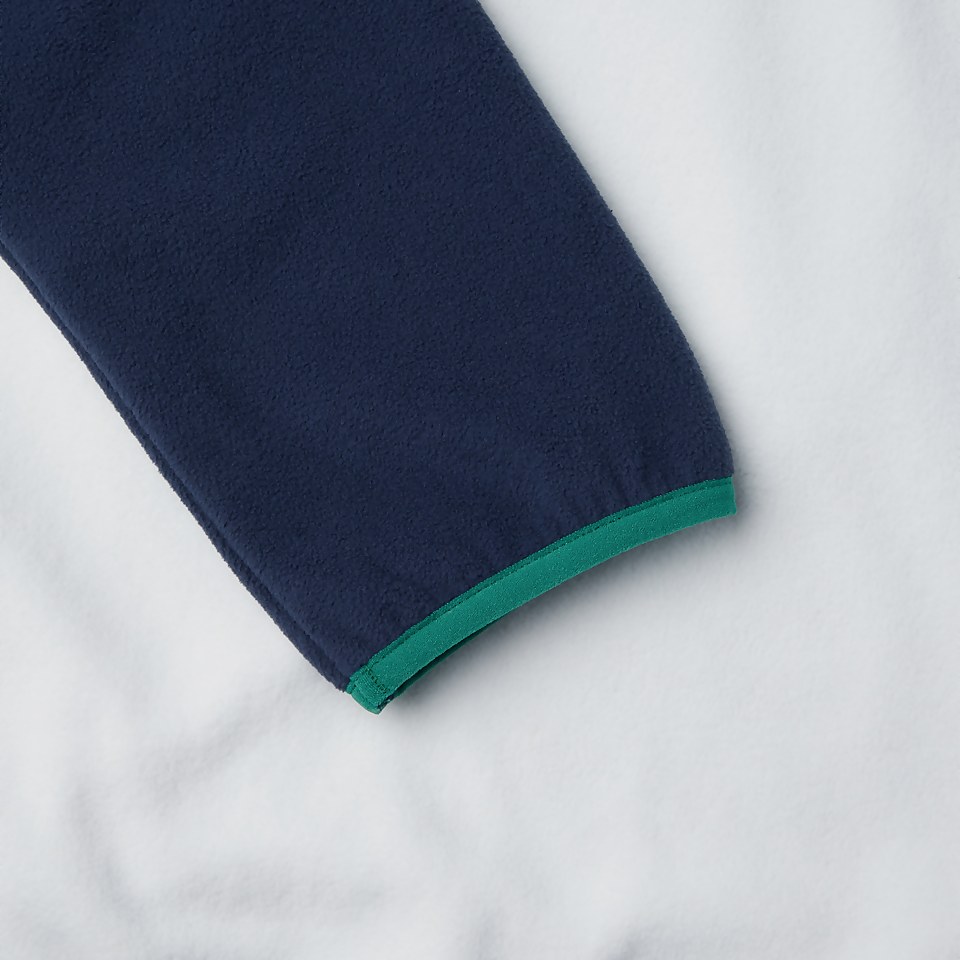 Men's Aslam Micro Half Zip Fleece - Dark Blue / White