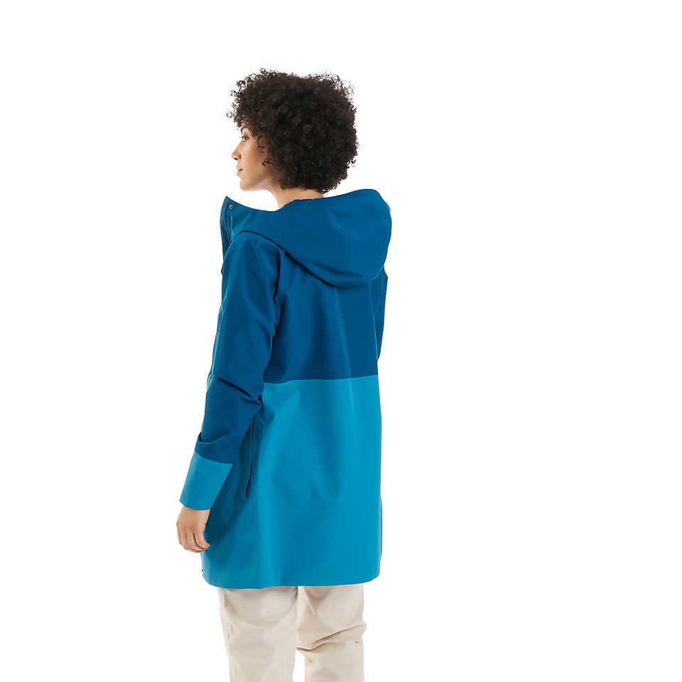 Omeara Lange Jacke für Damen - Dunkelblau/Blau