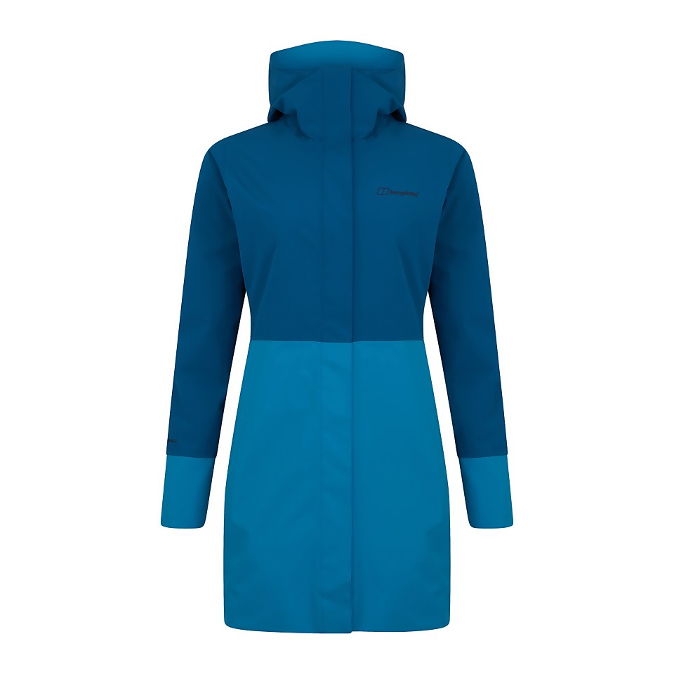 Omeara Lange Jacke für Damen - Dunkelblau/Blau