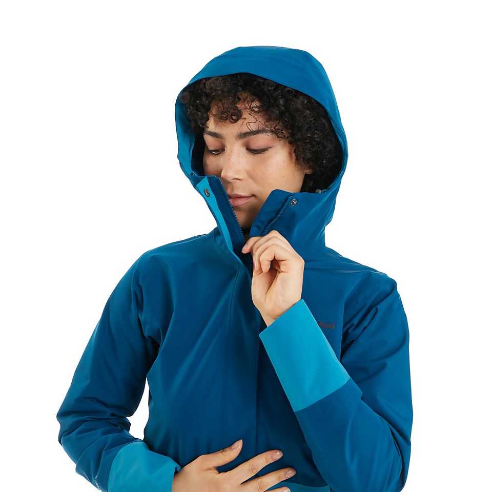 Omeara Lange Jacke für Damen - Dunkelblau/Blau