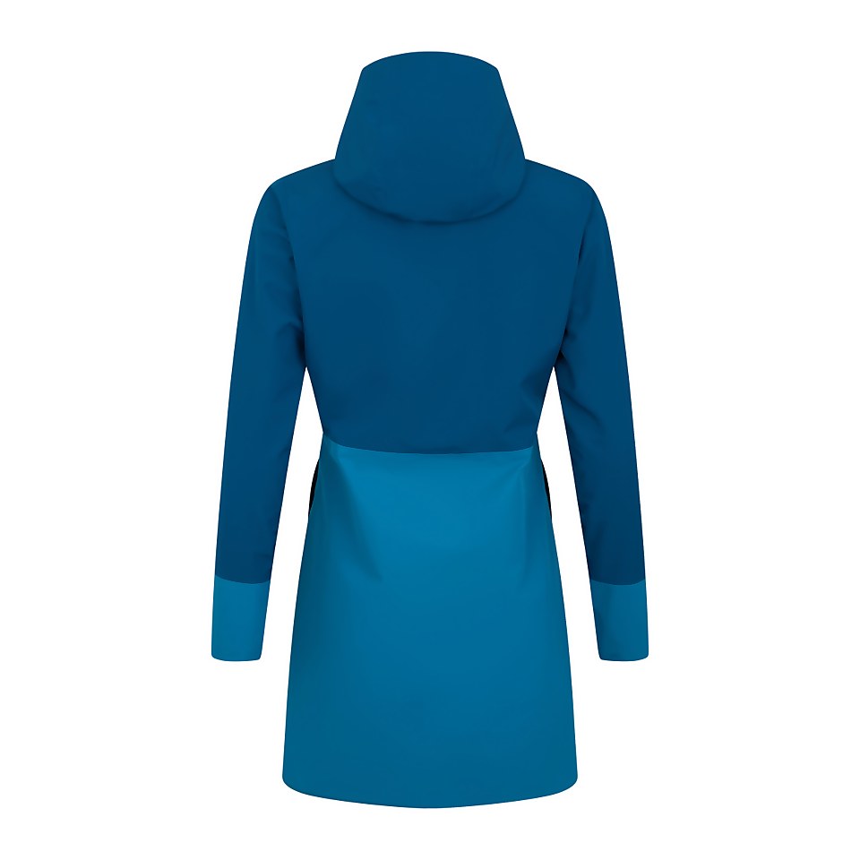 Omeara Lange Jacke für Damen - Dunkelblau/Blau