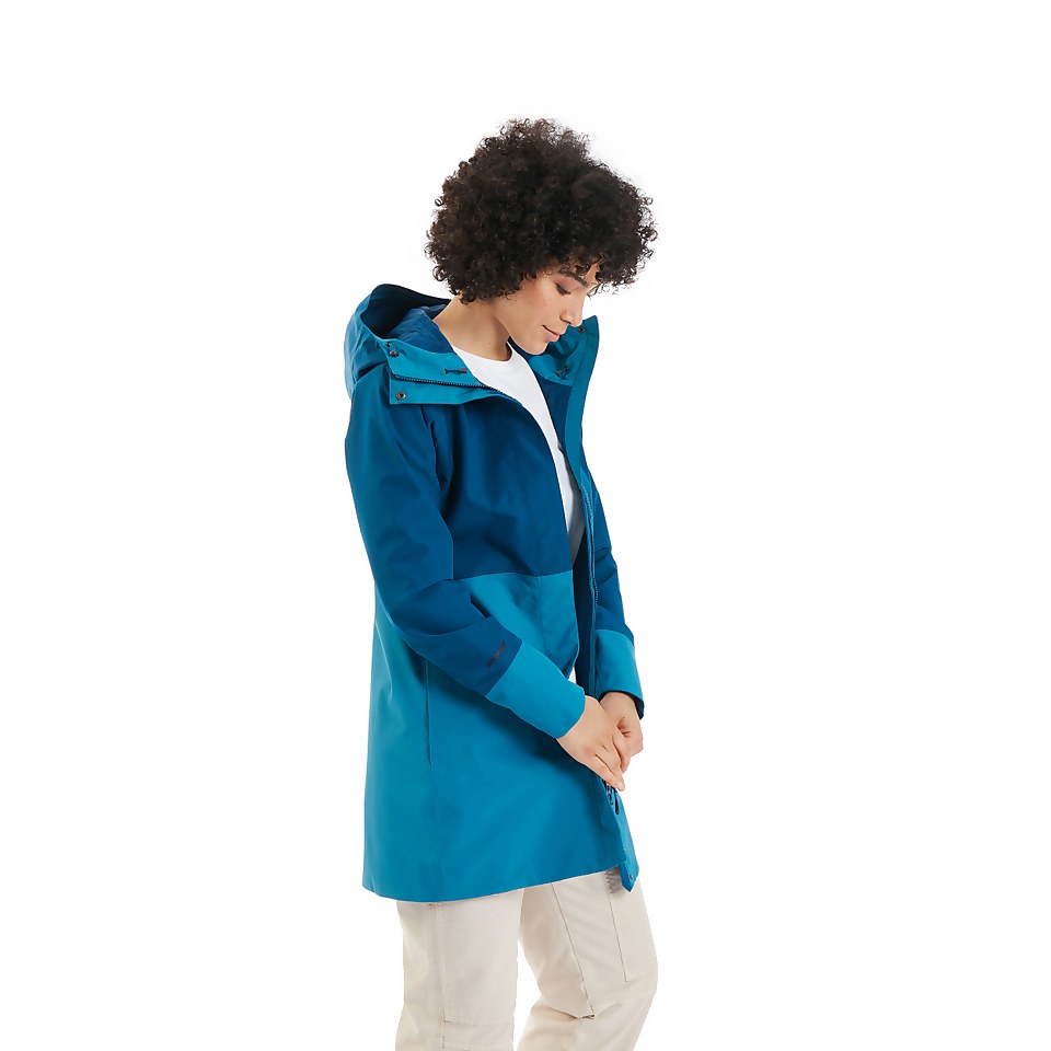 Omeara Lange Jacke für Damen - Dunkelblau/Blau