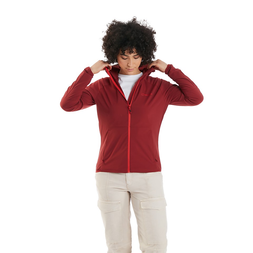 Women's Arrina Hooded Fleece - Red