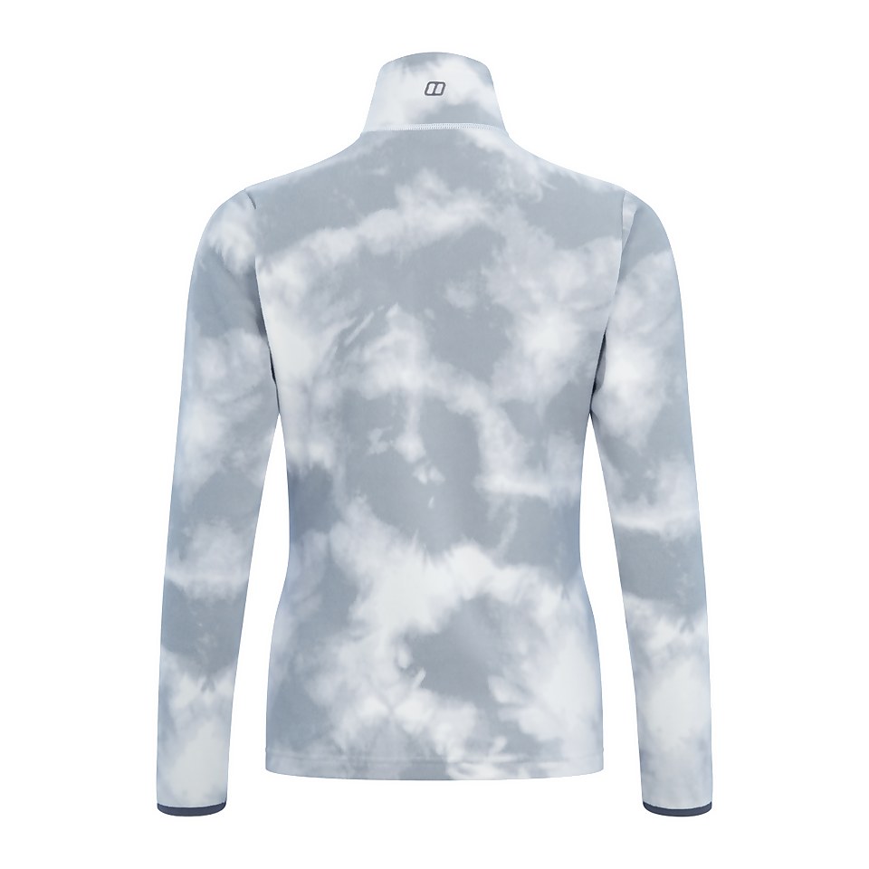 Women's Navala Fleece Half Zip - Light Grey / White