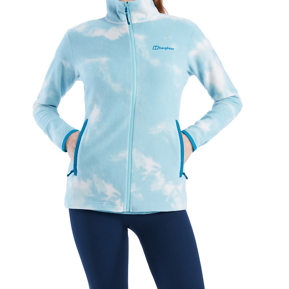 Navala Half Zip Fleece für Damen - Blau/Weiß