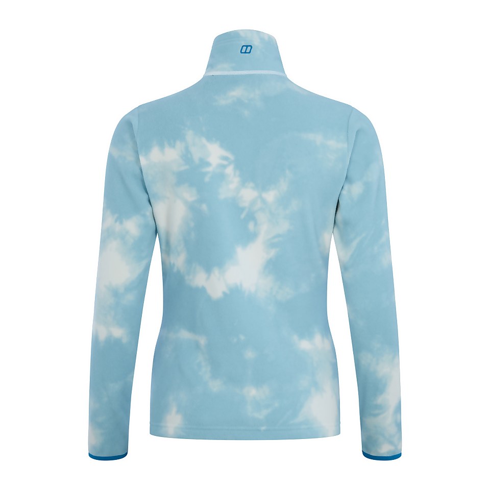 Navala Half Zip Fleece für Damen - Blau/Weiß