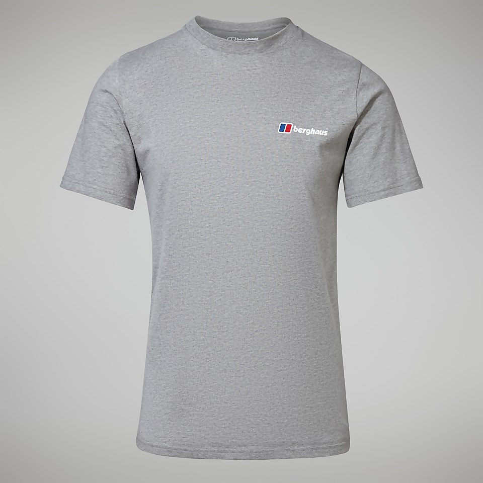 Men's Front & Back Logo Tee Dark Grey