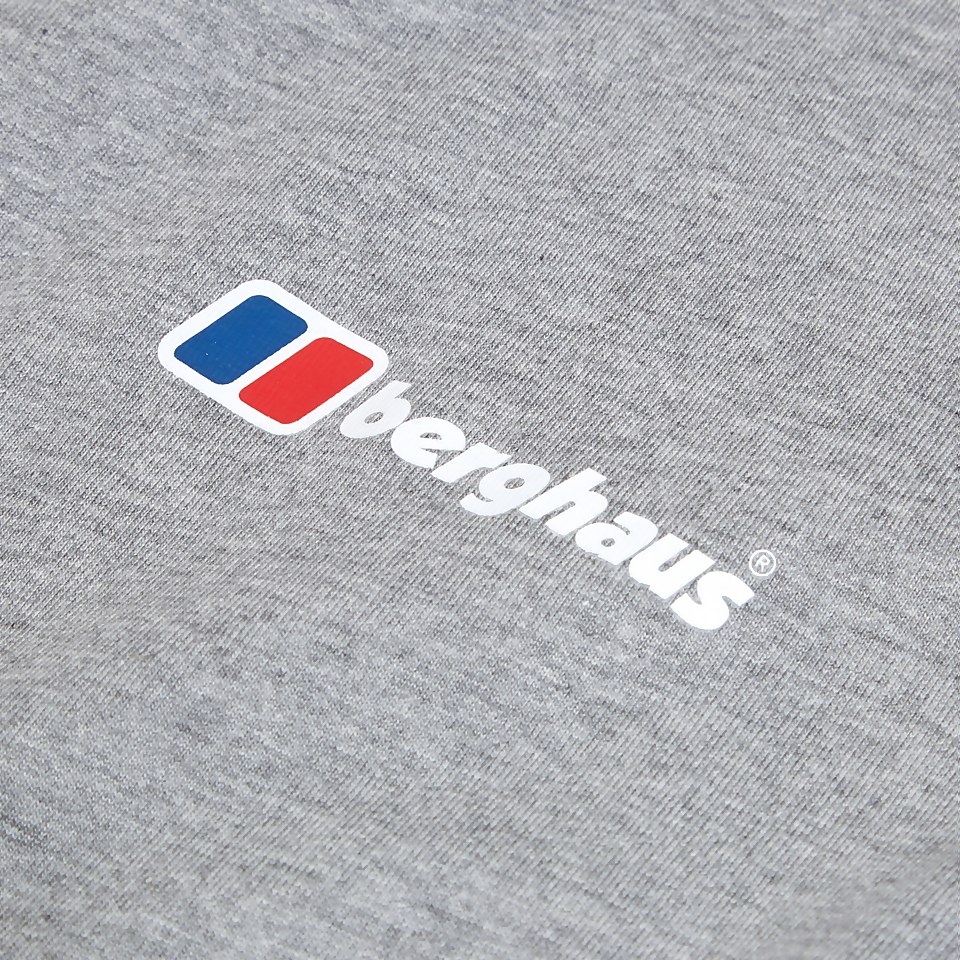 Men's Front & Back Logo Tee Dark Grey