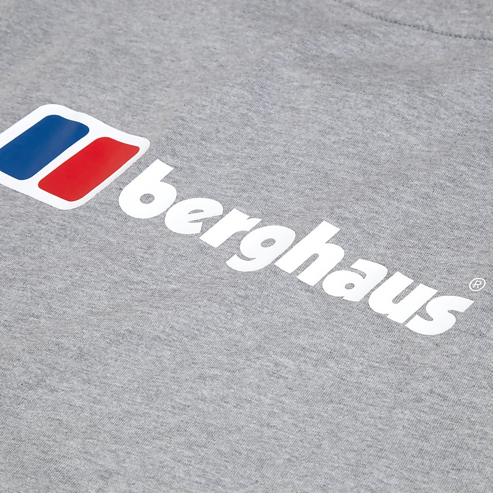 Men's Front & Back Logo Tee Dark Grey