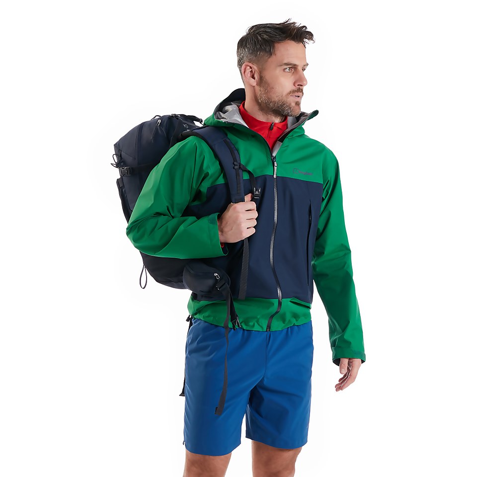 Men's Paclite Dynak Gore-Tex Waterproof Jacket - Green / Dark Blue