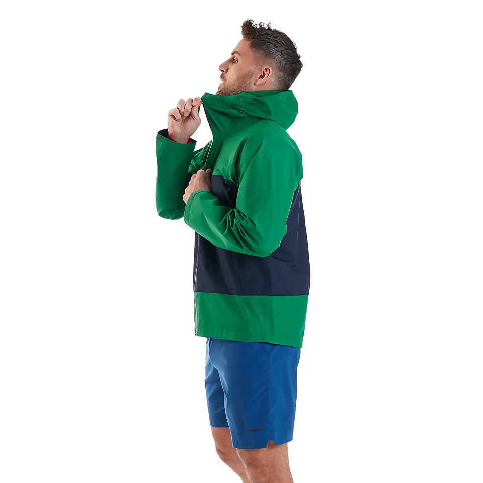Men's Paclite Dynak Gore-Tex Waterproof Jacket - Green / Dark Blue