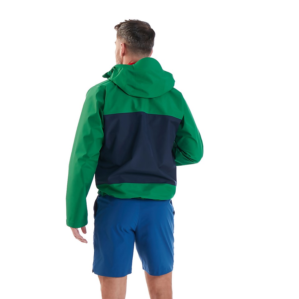 Men's Paclite Dynak Gore-Tex Waterproof Jacket - Green / Dark Blue
