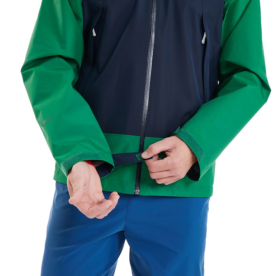 Men's Paclite Dynak Gore-Tex Waterproof Jacket - Green / Dark Blue