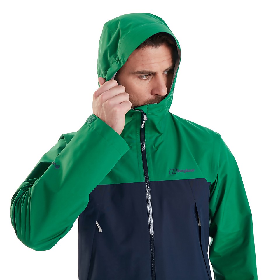 Men's Paclite Dynak Gore-Tex Waterproof Jacket - Green / Dark Blue
