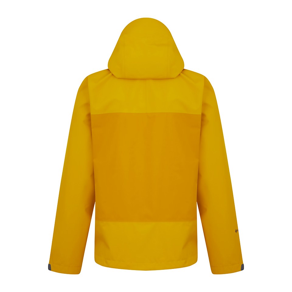 Men's Paclite Dynak Waterproof Jacket - Yellow / Brown