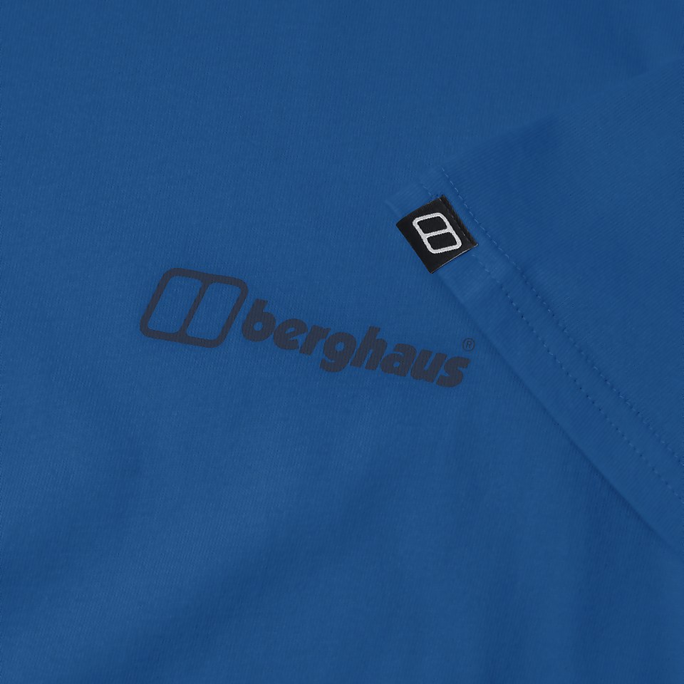 Men's Organic Colour Logo T-Shirt Blue