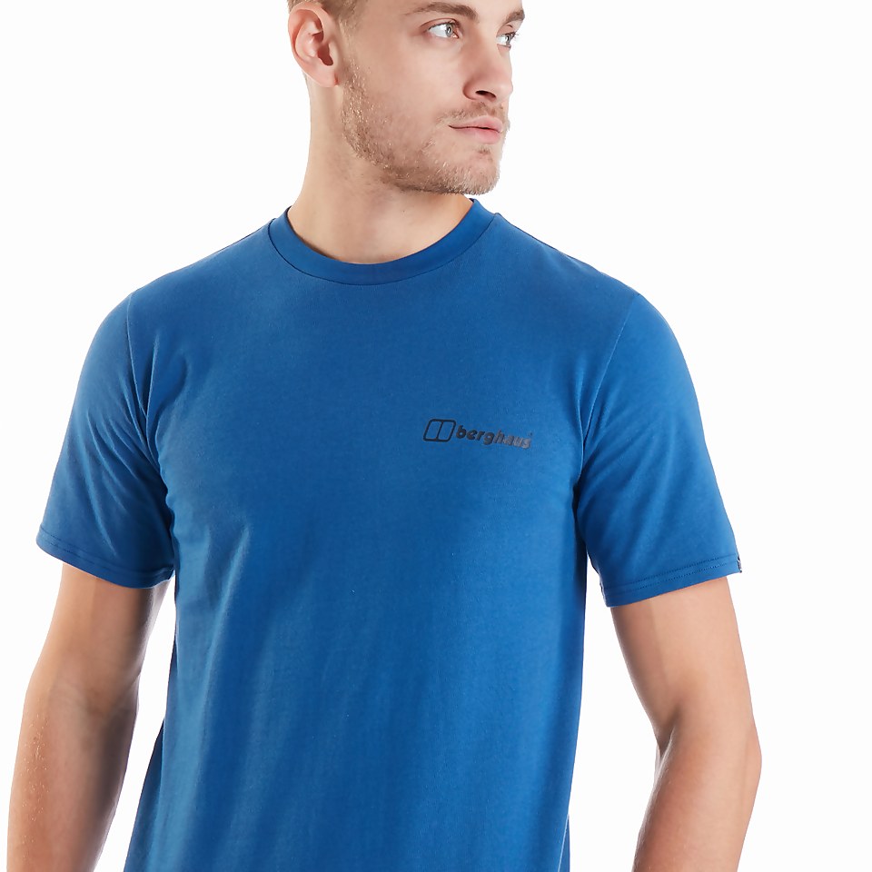 Men's Organic Colour Logo T-Shirt Blue