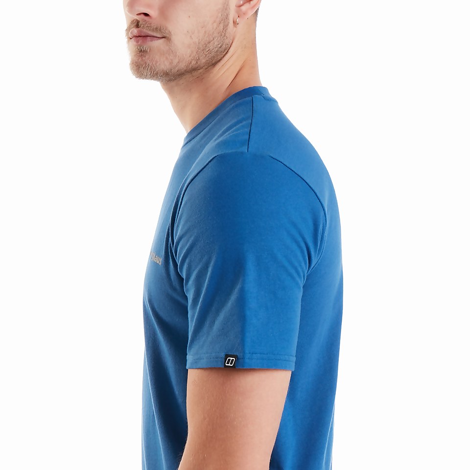 Men's Organic Colour Logo T-Shirt Blue
