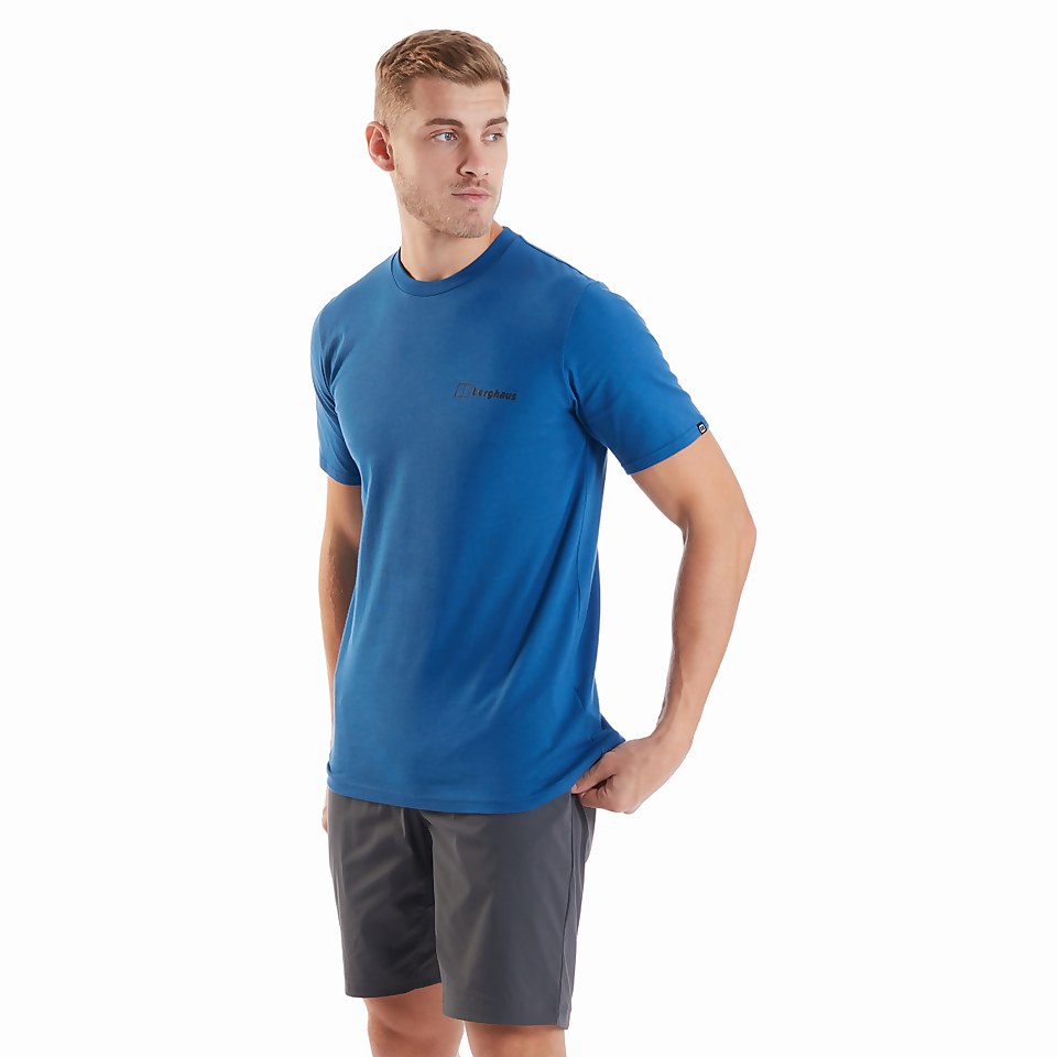 Men's Organic Colour Logo T-Shirt Blue