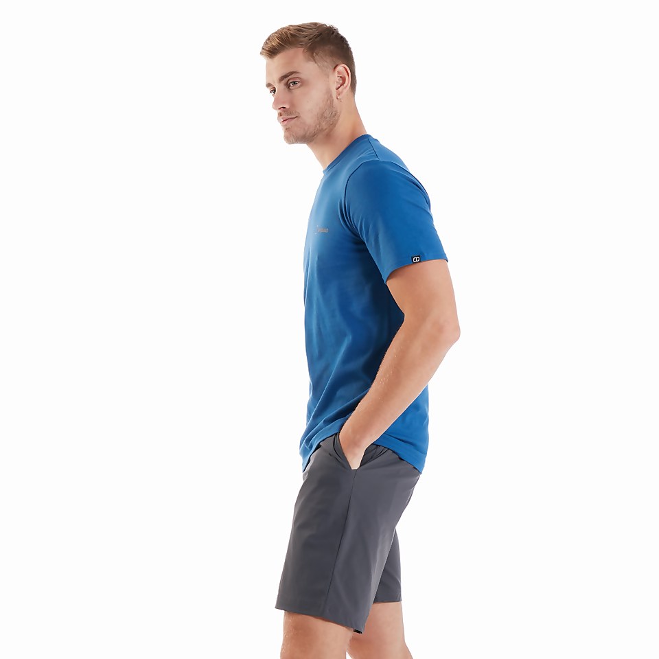 Men's Organic Colour Logo T-Shirt Blue