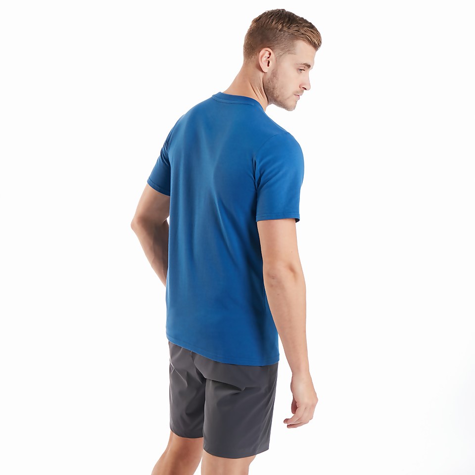 Men's Organic Colour Logo T-Shirt Blue