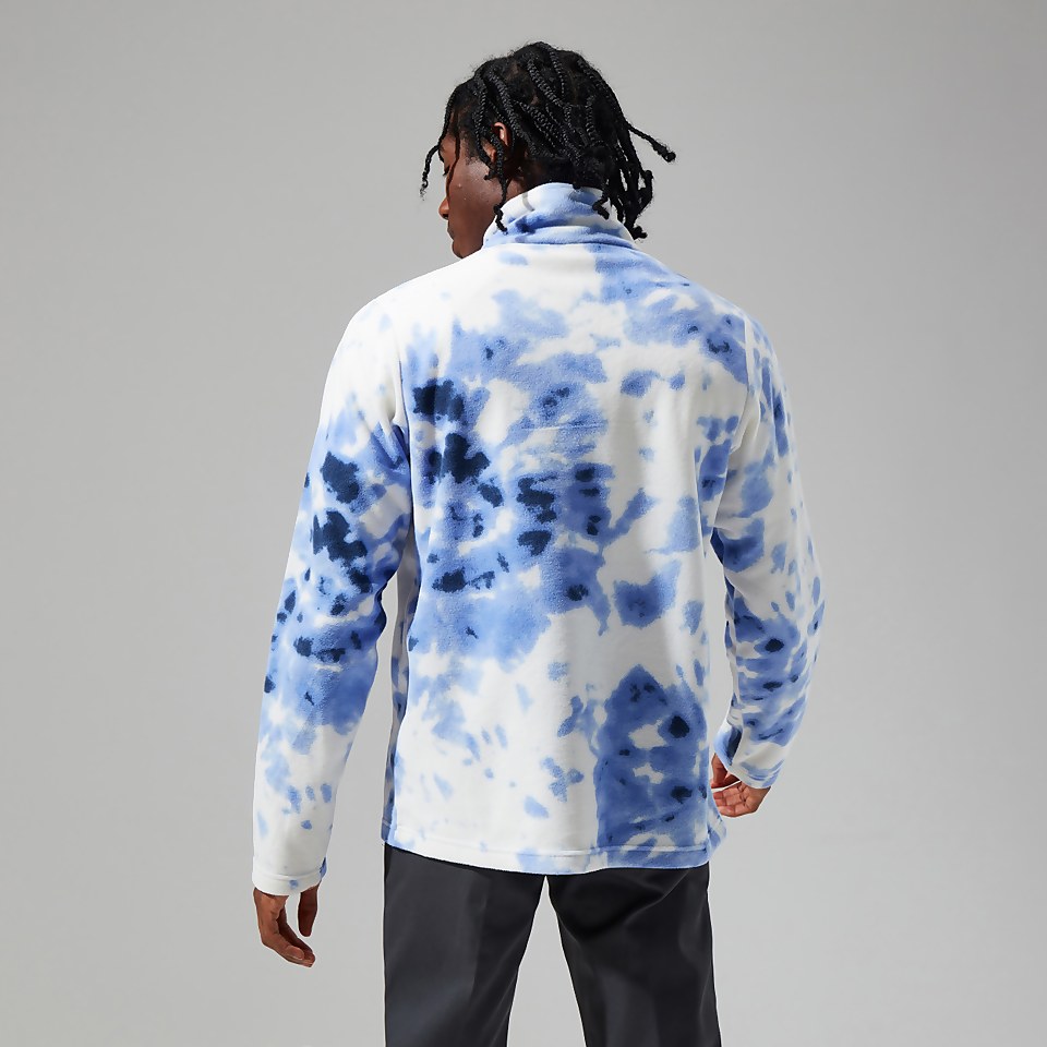 Unisex Prism Print Trango Half-zip Fleece - Light Purple / White