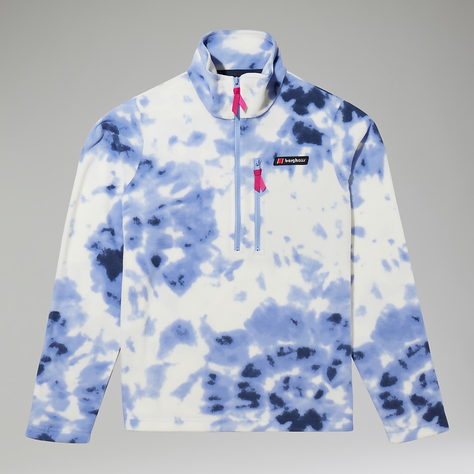 Unisex Prism Print Trango Half-zip Fleece - Light Purple / White