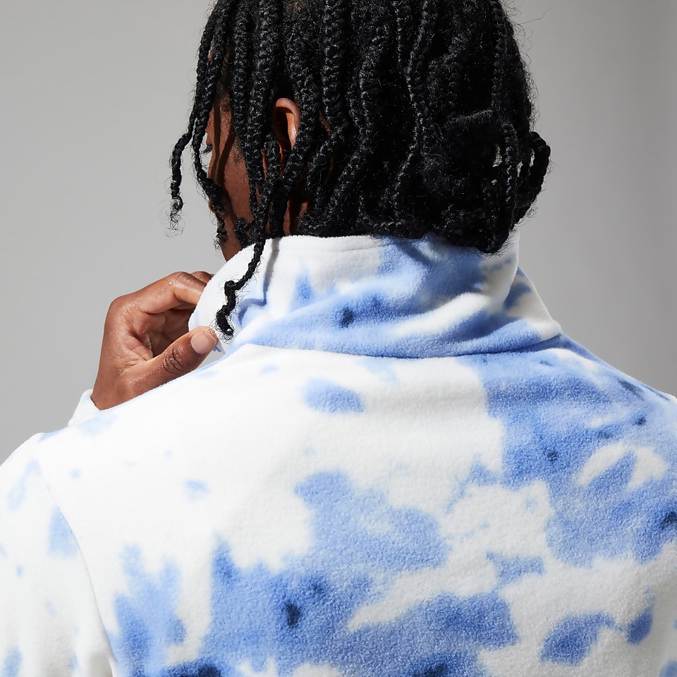 Unisex Prism Print Trango Half-zip Fleece - Light Purple / White