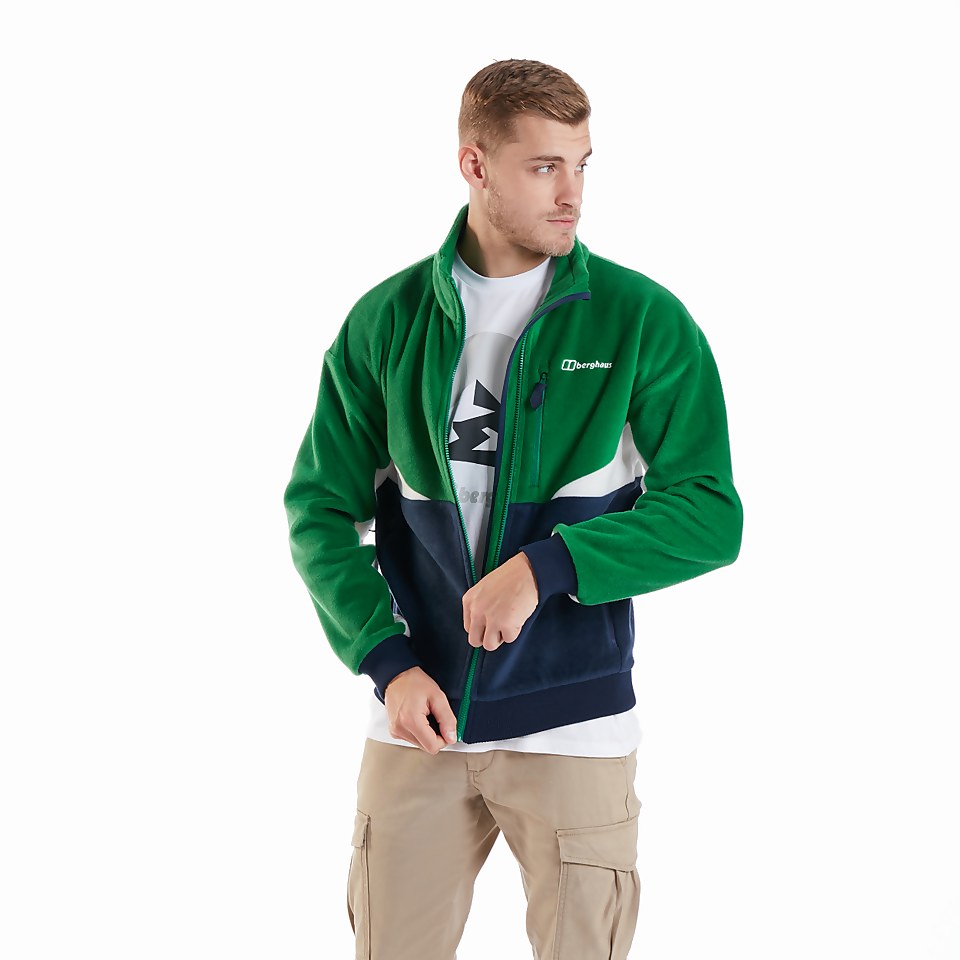 Men's Retrorise Fleece Jacket - Green / Blue