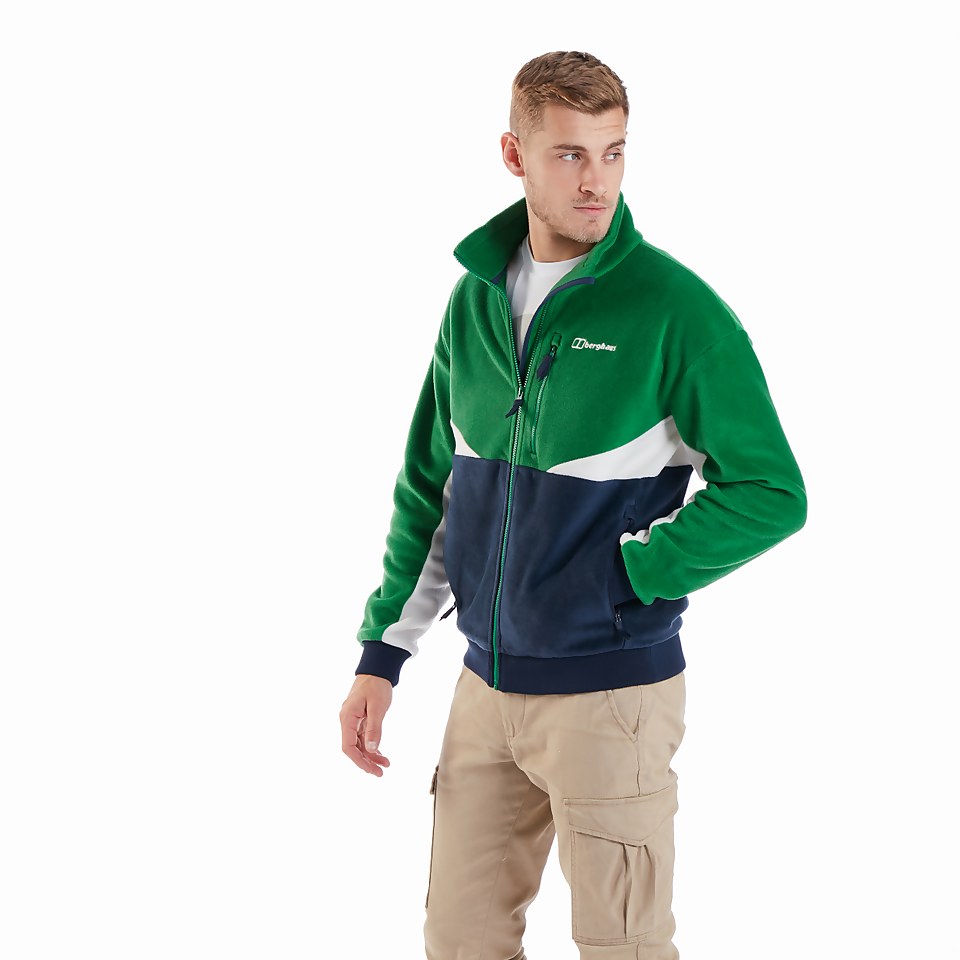 Men's Retrorise Fleece Jacket - Green / Blue
