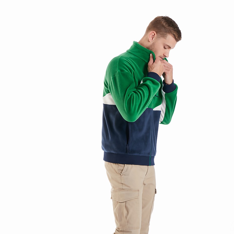 Men's Retrorise Fleece Jacket - Green / Blue