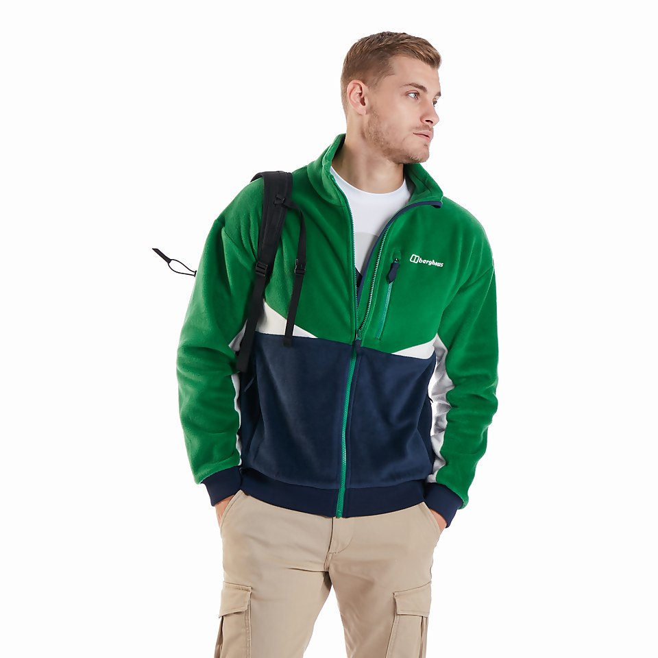 Men's Retrorise Fleece Jacket - Green / Blue