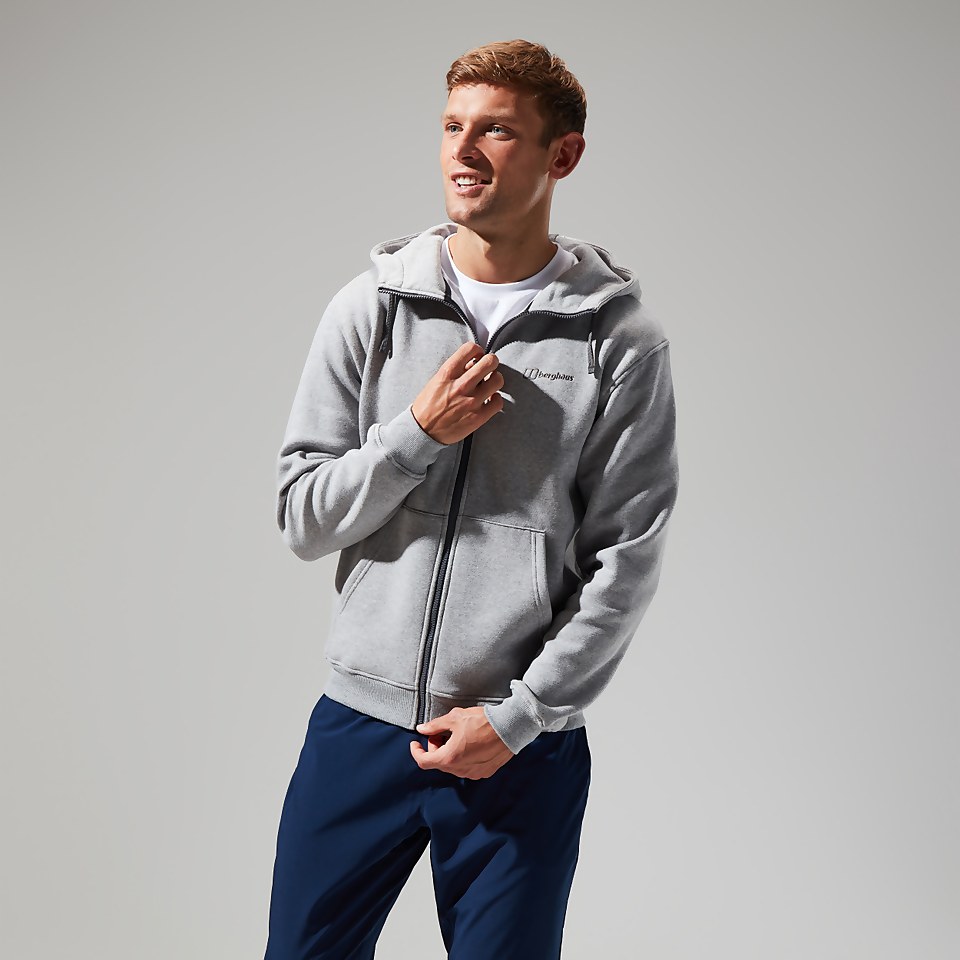 Logo Full Zip Hoodie für Herren - Dunkelgrau