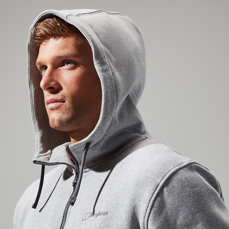 Logo Full Zip Hoodie für Herren - Dunkelgrau