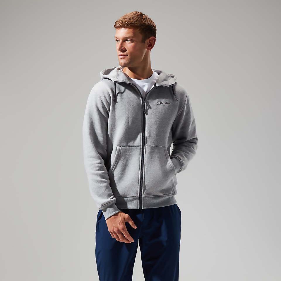 Logo Full Zip Hoodie für Herren - Dunkelgrau