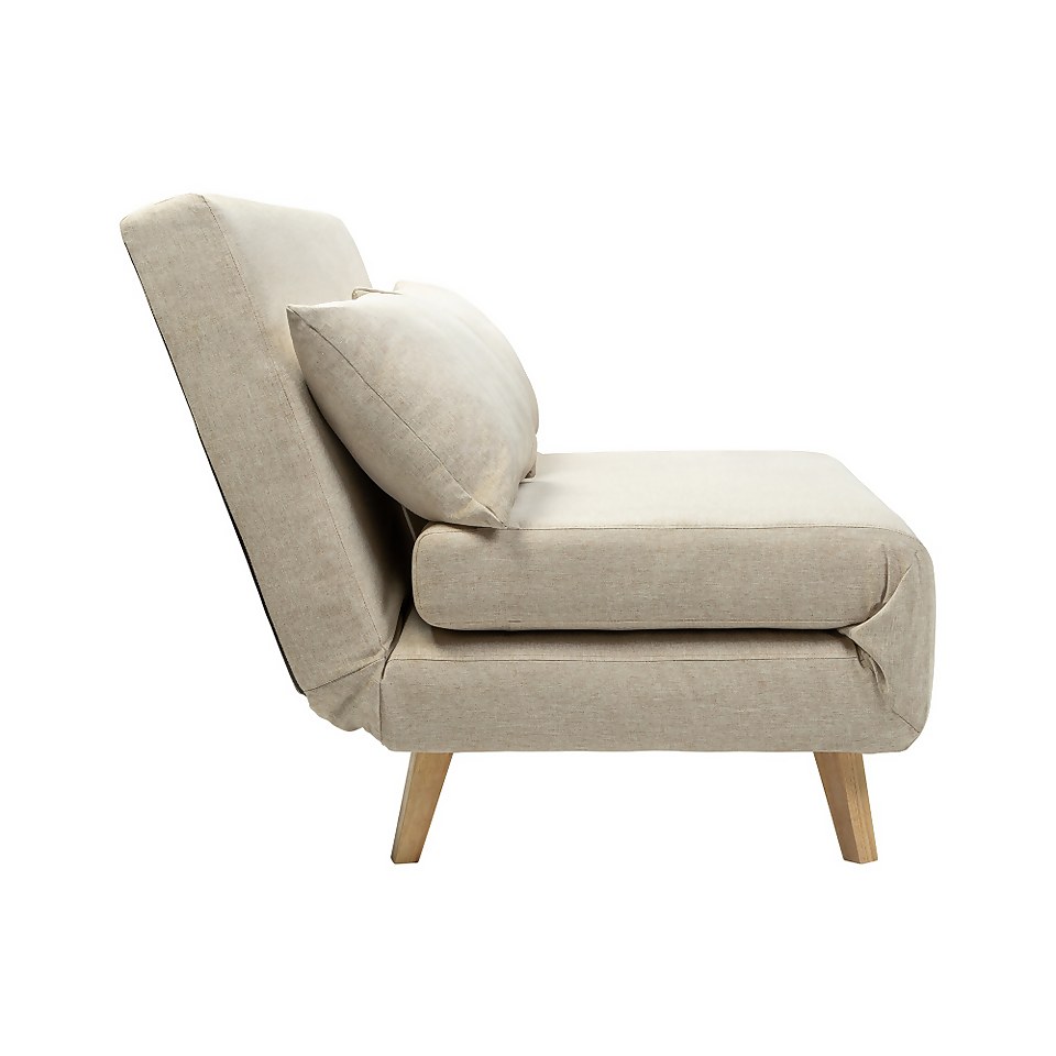 Freya Folding Sofa Bed Natural Homebase