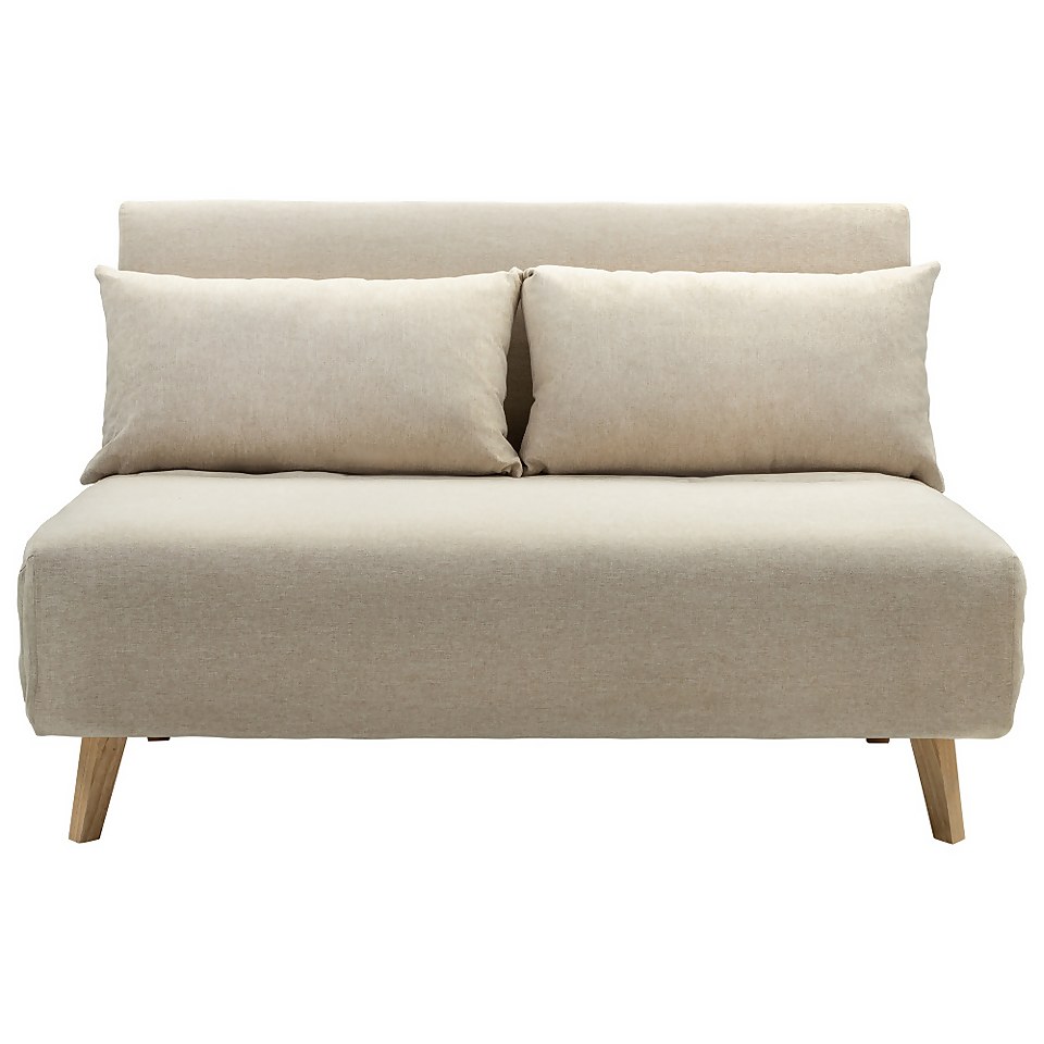 Freya Folding Sofa Bed Natural Homebase