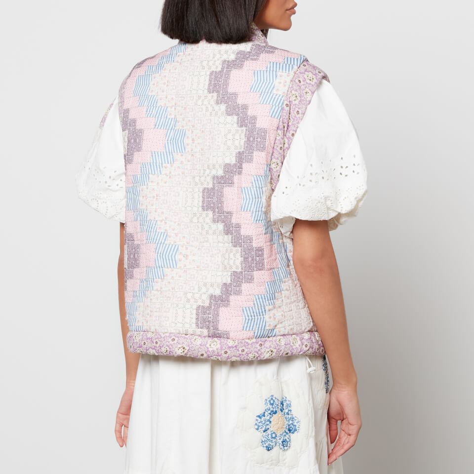 ベスト・ジレ THE MUSEUM VISITOR STRIPE PUFFER VEST 5MM421 THE MUSEUM VISITOR STRIPE PUFFER VEST 5MM421 ベスト・ジレ