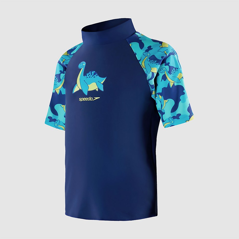 Kleinkind Jungen Sun Protection Top und Shorts in Blau