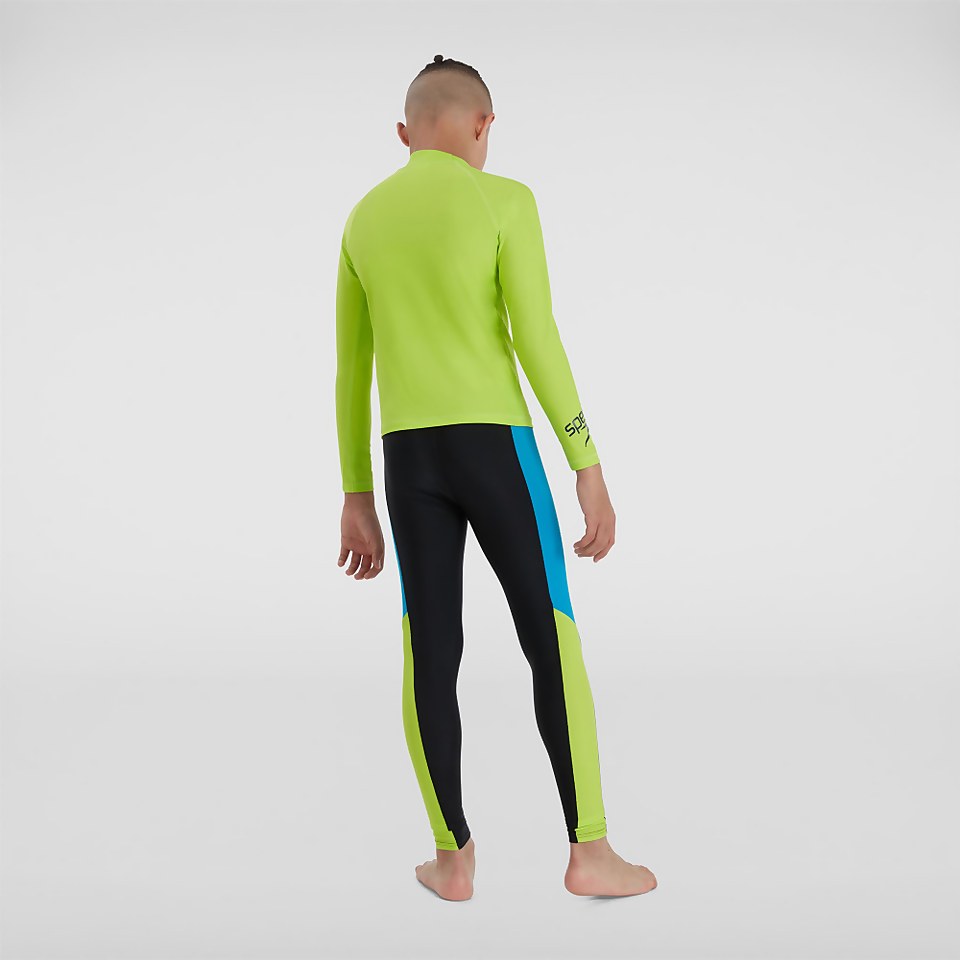 Junior Logo Rash Top Green/Navy