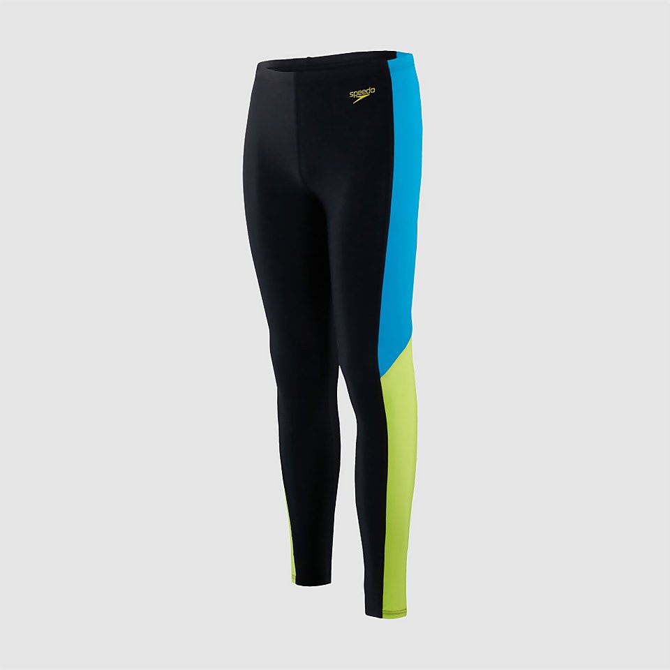 Leggings de protection solaire Junior Colourblock noir/bleu
