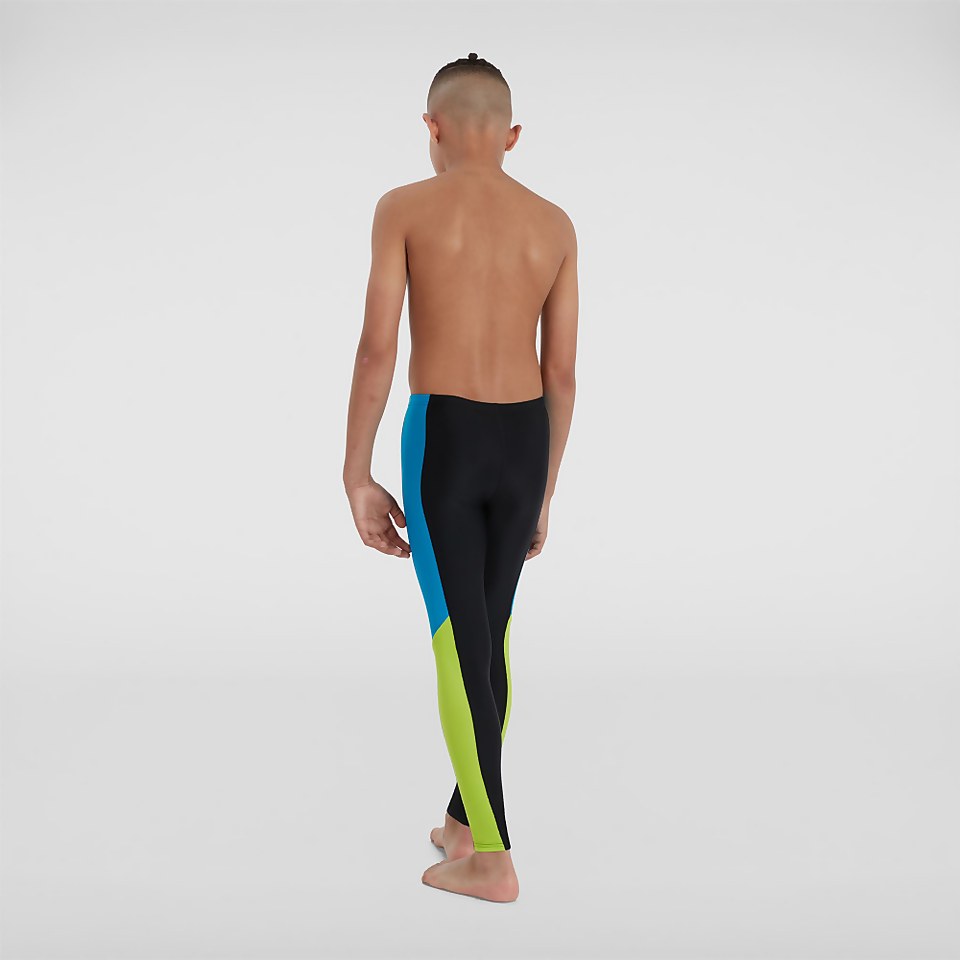 Leggings de protection solaire Junior Colourblock noir/bleu